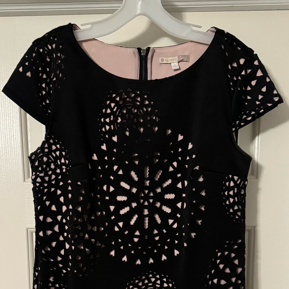 Black Cutout Shift Dress